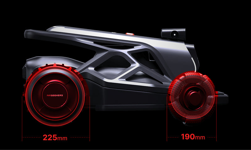 Four Large Wheels for Off-Road Performance